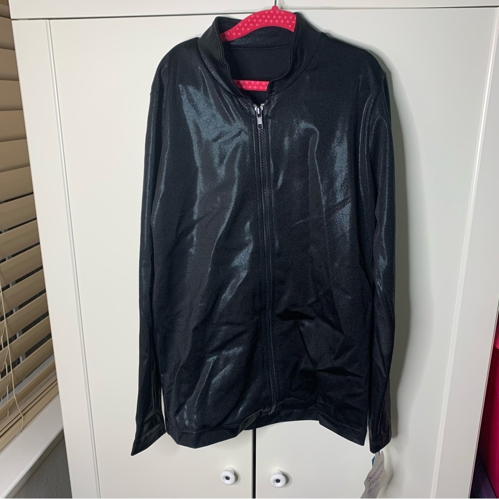 NWT Snowflake Designs Shimmery Zippered Thin Jacket